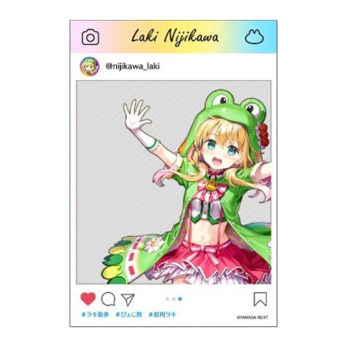 虹河ラキ　SNSクリアカード