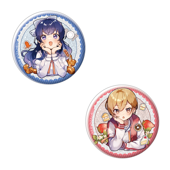 しゅがー・みーつ・がーる！　きらきら缶バッジ　2種セット（佐藤カンナ、望月美都）